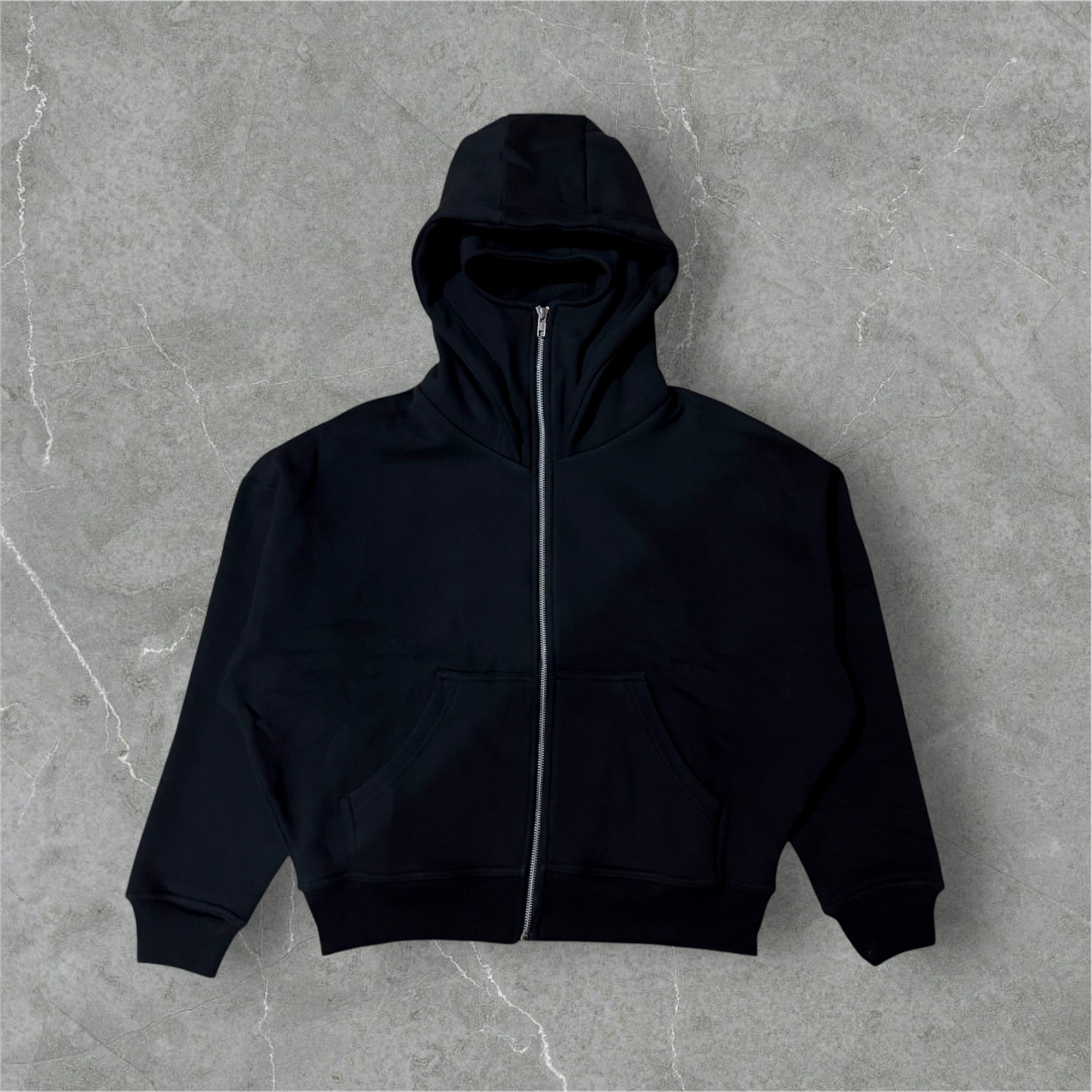 Premium Balaclava Cropped Oversized Hoodie – BLNQ. Studio